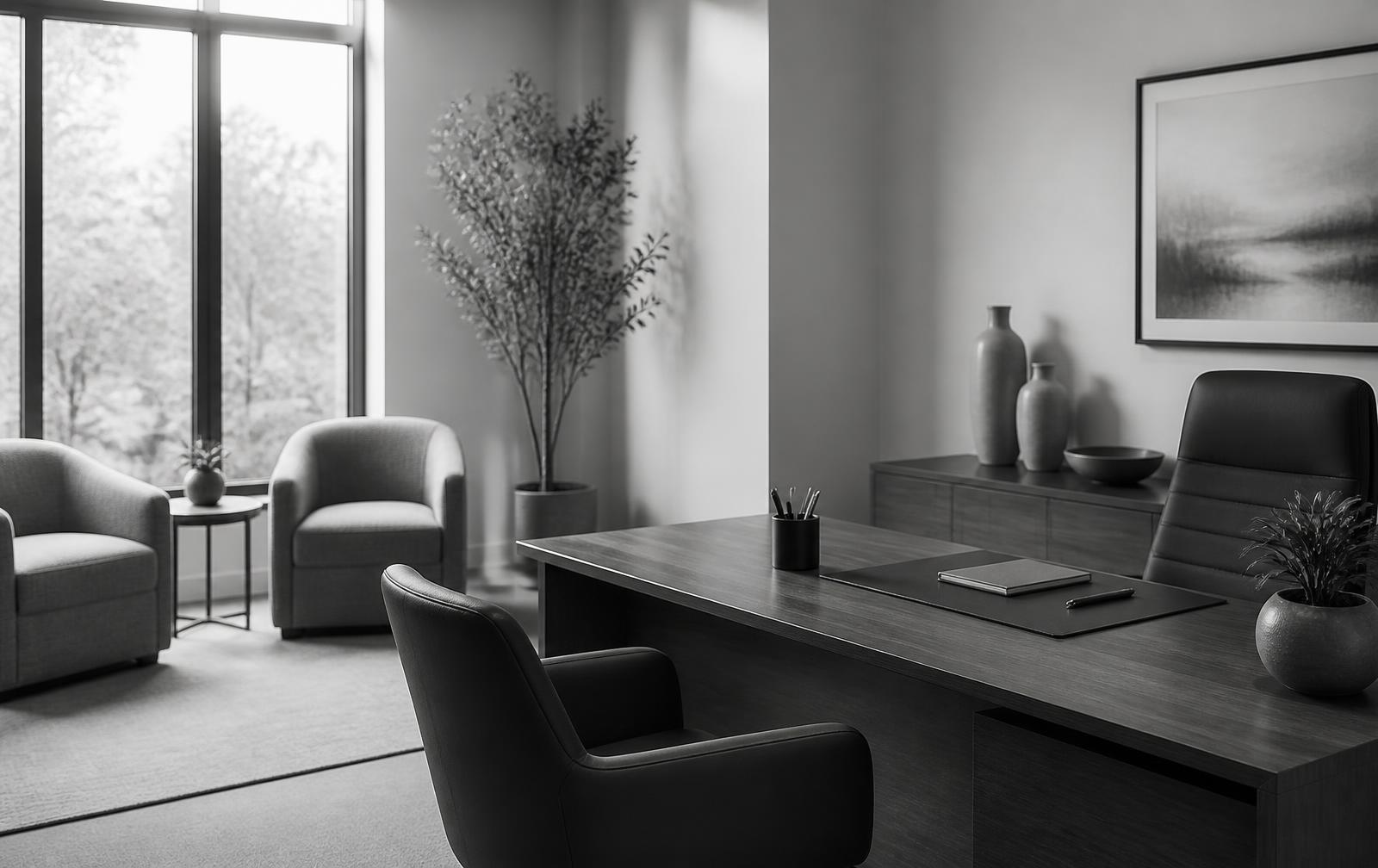 Professional advisory office consultation room